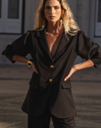 Blazer negro Carmo