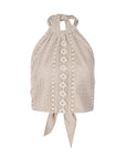 Maria Sand Embroidery Top