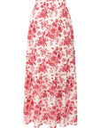 Skirt Emma Flower Red
