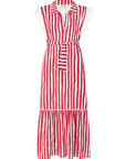 Vestido Celine Marinero Rojo
