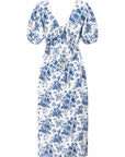 Vestido Valerie Flores Azul