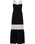 Vestido Emilie Negro y Arena