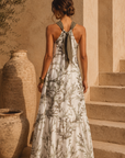 Chloe Dress Sea Garden