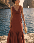 Vestido Fleur Ladrillo