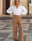 Pantalones de pana Aurora color camello