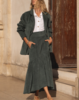 Falda Caetana Bombazine Verde