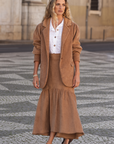 Falda Caetana Bombazine Camel
