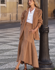 Falda Caetana Bombazine Camel