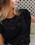 Top Kate Lace Black