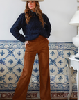 Pantalones azules Aurora Bombazine