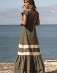 Positano Olive Dress