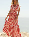 Vestido Celine Marinero Rojo