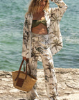 Camisa larga Grace Tropical Garden