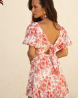 Vestido Harper Flor Rojo
