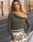 Jersey Louise Military Green