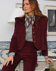 Paloma Corduroy Wine Jacket