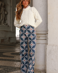 Pantalones azules Aurora Bombazine
