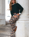 Pantalones azules Aurora Bombazine