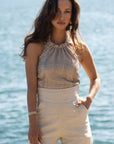 Maria Sand Sequins Top