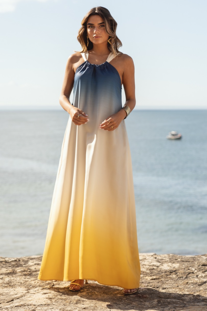 Santorini Yellow Dress – S.O.L.E Lisboa