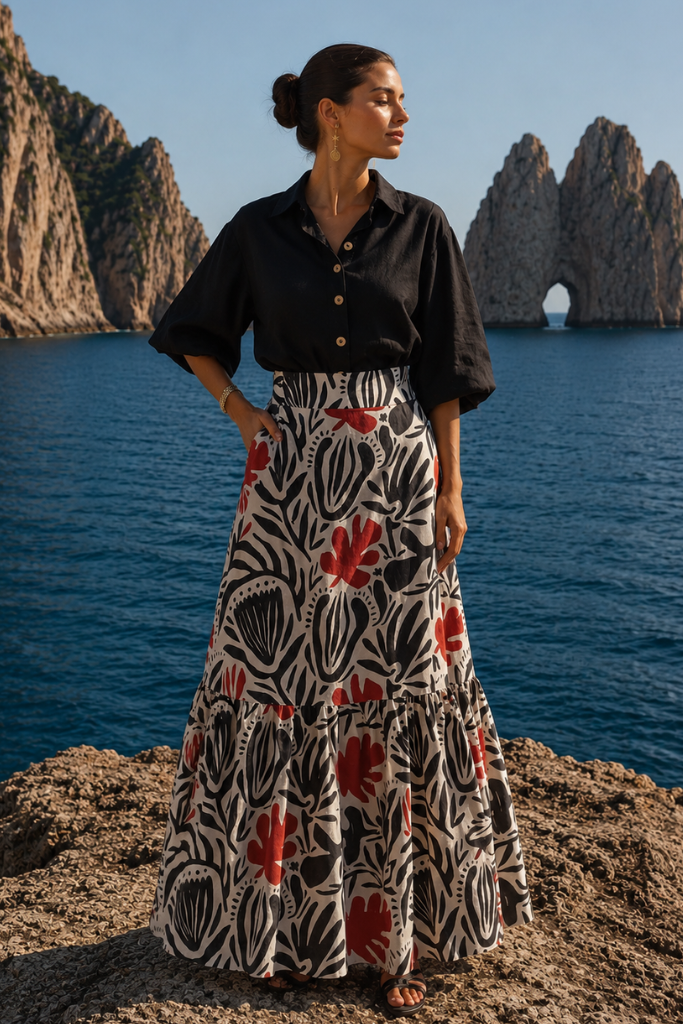Falda Emma Africa Aura