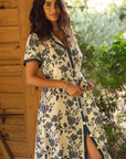Bali Dress Azure Bloom