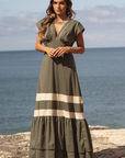 Positano Olive Dress