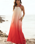 Santorini Red Dress