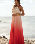 Santorini Red Dress