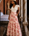 Falda Emma Flor Roja