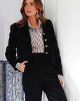 Paloma Corduroy Black Jacket