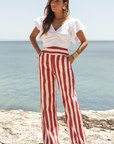 Pants Formentera Stripes Red