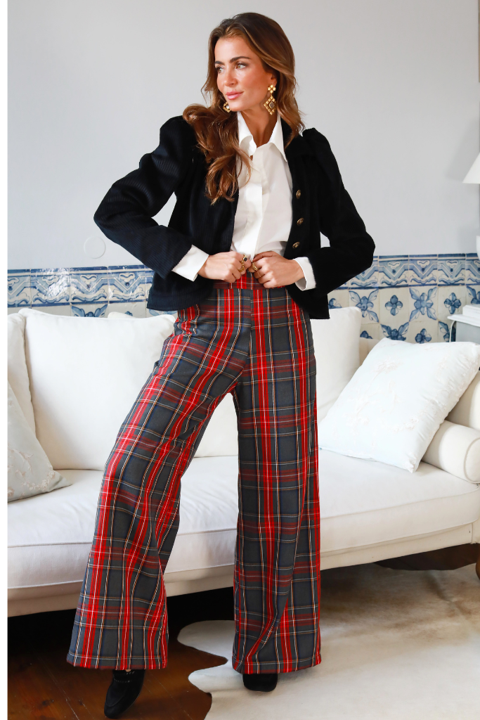 Pants Lisboa Tartan Grey