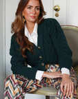 Pilar Cardigan Green