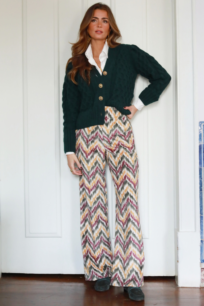 Pilar Cardigan Green