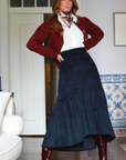 Skirt Caetana Corduroy Blue