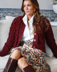 Pilar Cardigan Wine