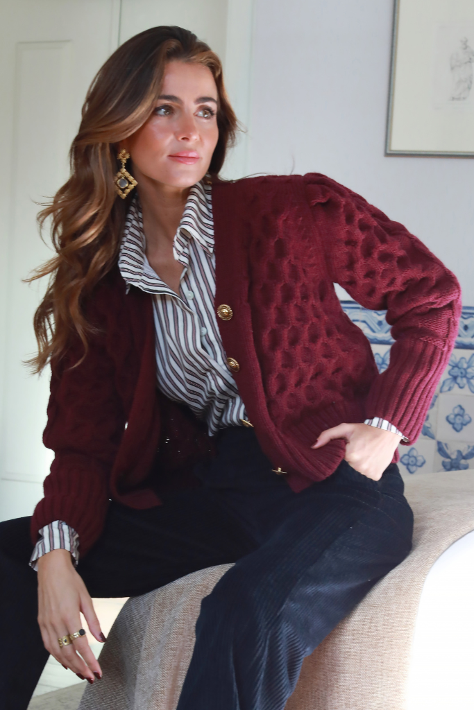 Pilar Cardigan Wine