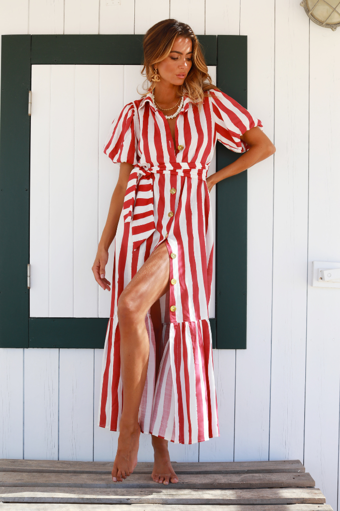 Comporta Dress Stripes Red – S.O.L.E Lisboa Comporta Dress Stripes Red – S.O.L.E Lisboa